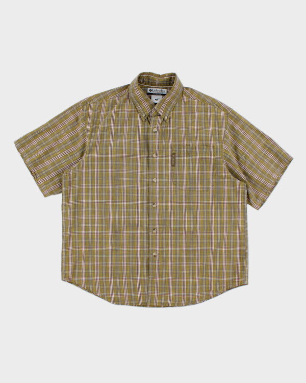 Vintage Columbia Striped Short Sleeve Shirt - S