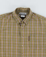 Vintage Columbia Striped Short Sleeve Shirt - S