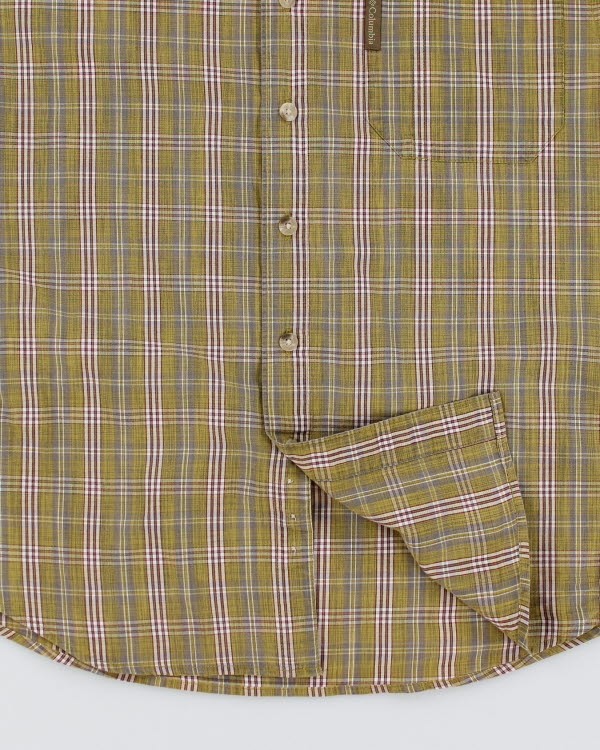 Vintage Columbia Striped Short Sleeve Shirt - S