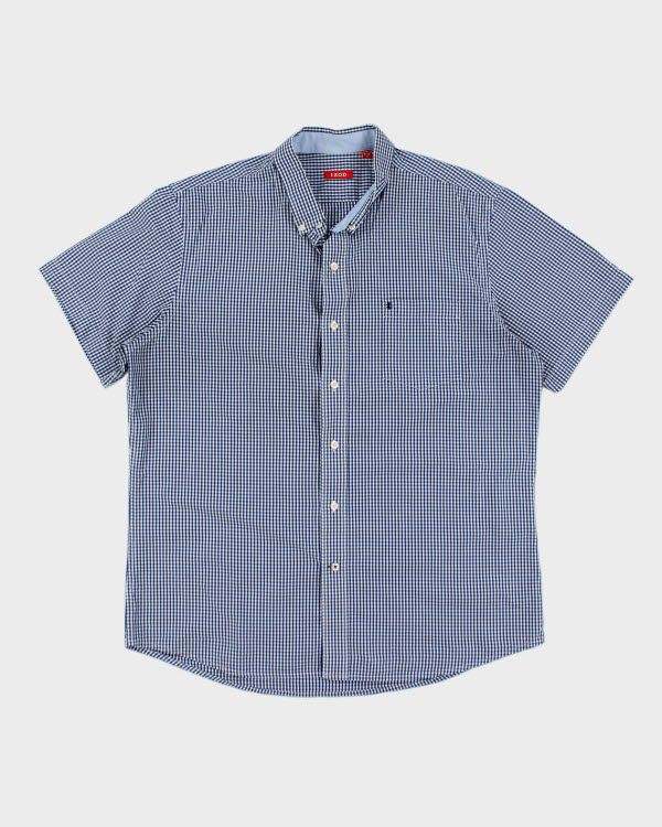 Vintage Men's IZOD Patterned Short Sleeve Shirt - XL