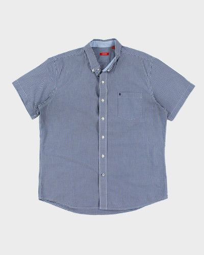 Vintage Men's IZOD Patterned Short Sleeve Shirt - XL