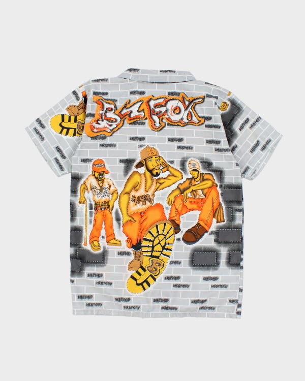 Vintage Y2K All Over Print Short Sleeve - M