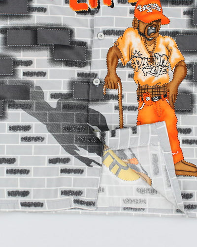 Vintage Y2K All Over Print Short Sleeve - M