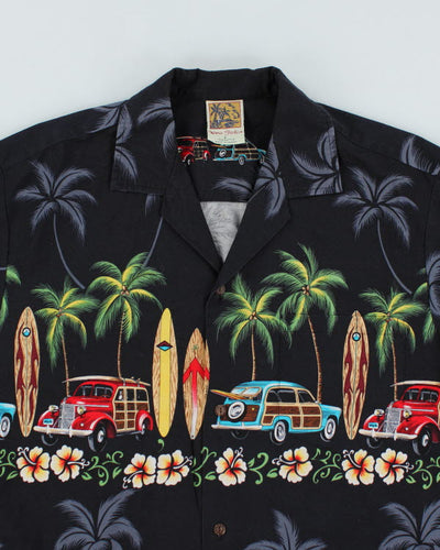 Vintage 90's Printed Hawaiian Short Sleeve Shirt - L