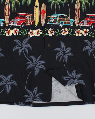 Vintage 90's Printed Hawaiian Short Sleeve Shirt - L