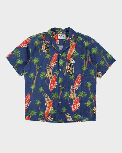 Vintage All Over Print Hawaiian Shirt - M
