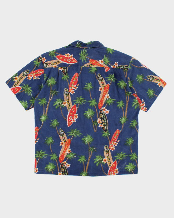 Vintage All Over Print Hawaiian Shirt - M