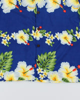Vintage Cropped Floral Hawaiian Shirt - L