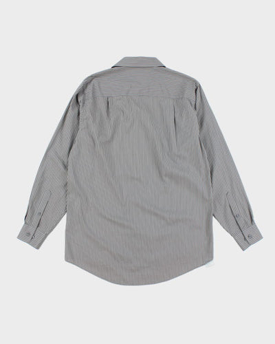 Vintage Calvin Klein Striped Long Sleeve Shirt - L