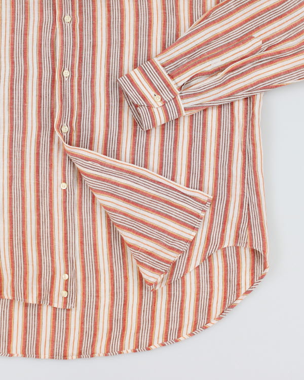 Vintage 90's Etro Striped Long Sleeve Shirt - XL