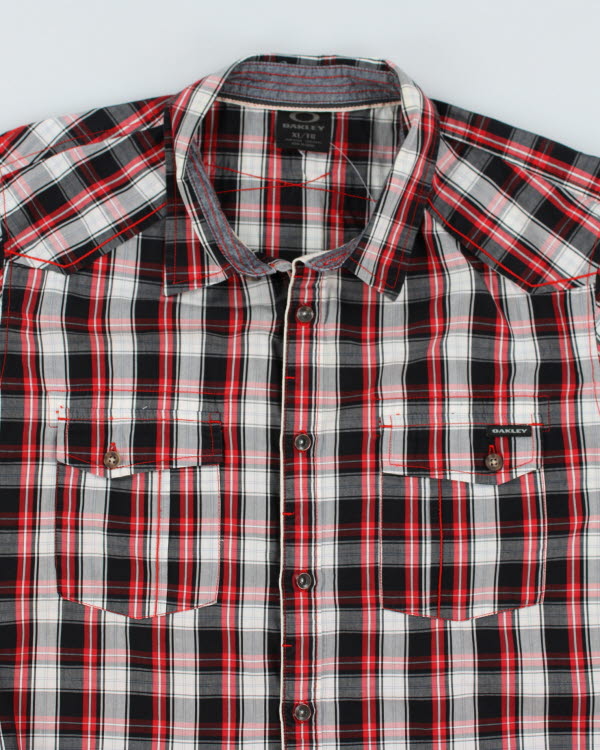 Y2k 00s Oakley Check Shirt - XL