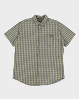 Y2k 00s Eddie Bauer Seersucker Check Shirt - XL