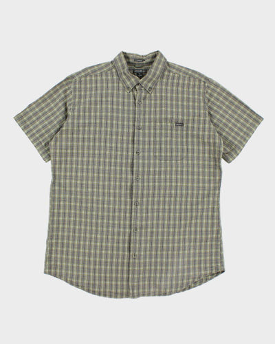 Y2k 00s Eddie Bauer Seersucker Check Shirt - XL