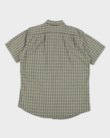 Y2k 00s Eddie Bauer Seersucker Check Shirt - XL