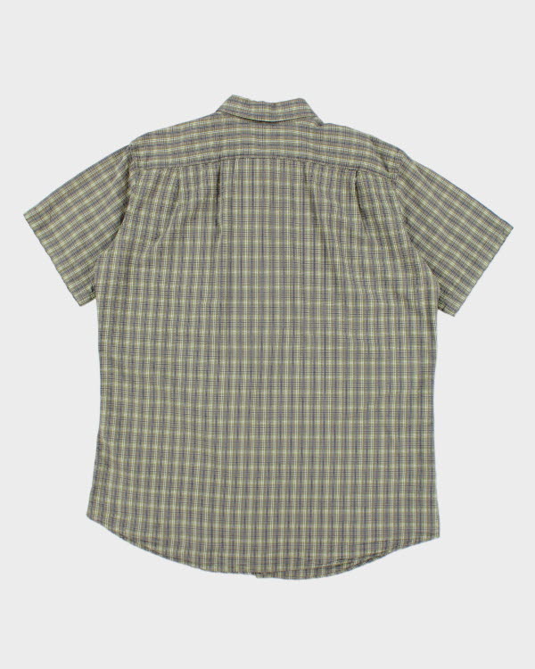 Y2k 00s Eddie Bauer Seersucker Check Shirt - XL