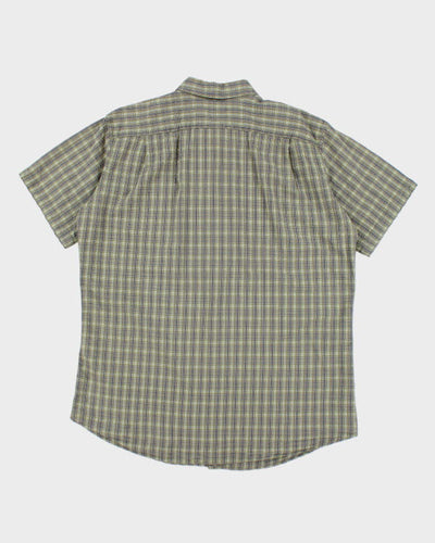 Y2k 00s Eddie Bauer Seersucker Check Shirt - XL