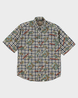Vintage 90s Woolrich Trout All over Print Shirt - M