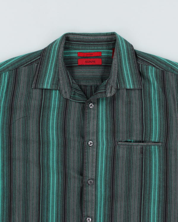 Vintage Y2k 00s Alfani Stripe Short - L