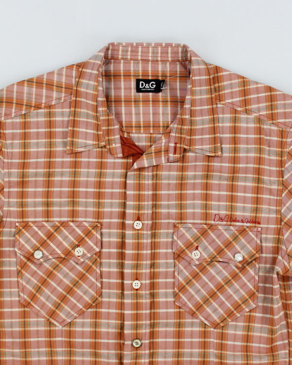 Y2k 00s Dolce & Gabbana  Check Shirt - S