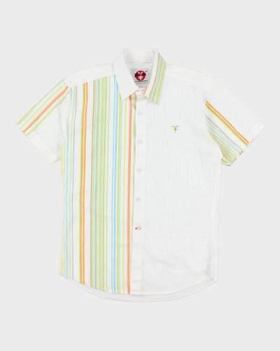 Y2k 00s Yen Jeans Stripe Shirt - XL