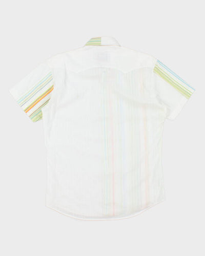 Y2k 00s Yen Jeans Stripe Shirt - XL