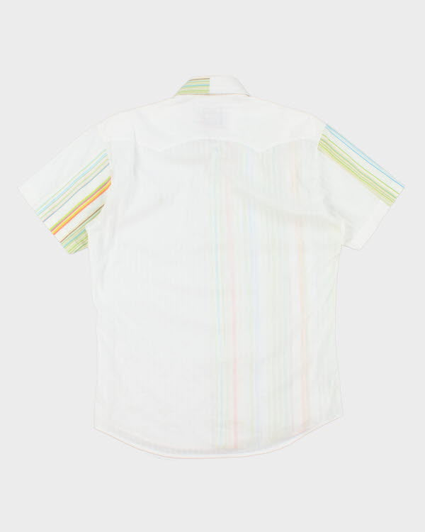 Y2k 00s Yen Jeans Stripe Shirt - XL