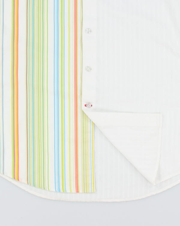 Y2k 00s Yen Jeans Stripe Shirt - XL