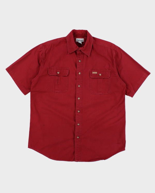 Vintage 00s Carhartt Red Shirt - L