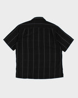 Y2k 00s Haggar Black Stripe Shirt - L