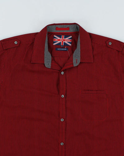Y2k 00s For Him London Stripe Shirt - XXL