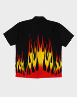 Y2k 00s Dragonfly Flames Shirt - M