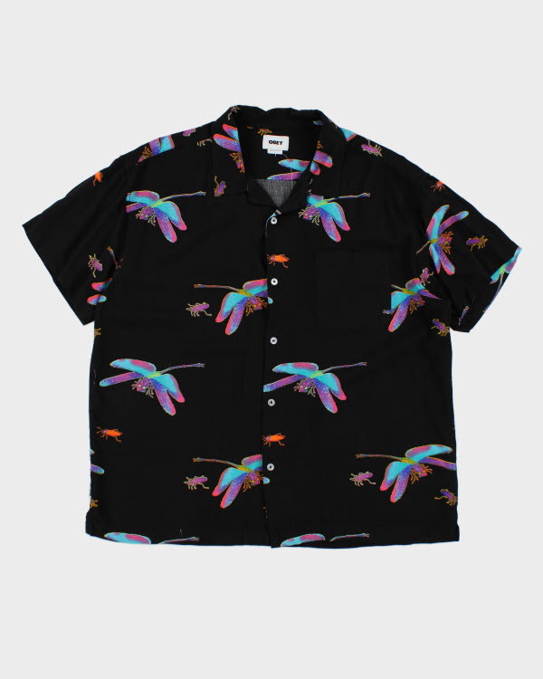 Obey Dragon Fly All Over Print Shirt - L