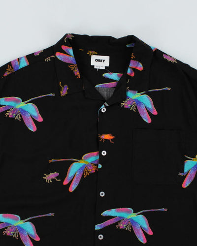 Obey Dragon Fly All Over Print Shirt - L