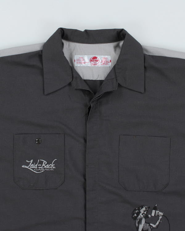 Vintage Red Kap Workwear Print Shirt - XXL
