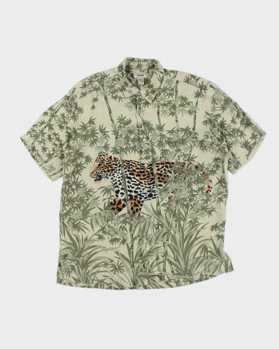 Vintage Y2k 00s Tori Richards Silk Shirt - L
