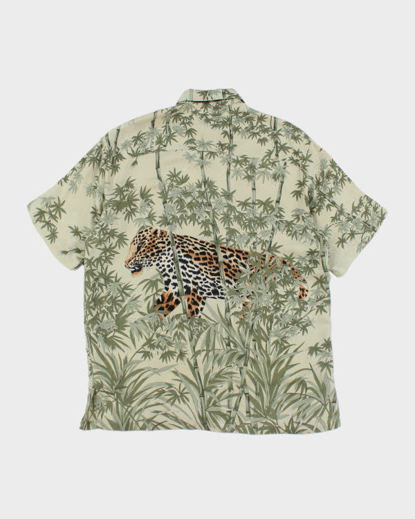 Vintage Y2k 00s Tori Richards Silk Shirt - L
