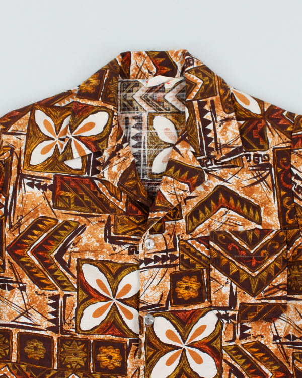 Vintage 70s Pattern Shirt - M