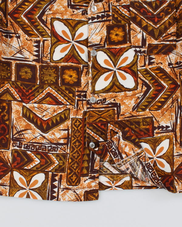 Vintage 70s Pattern Shirt - M