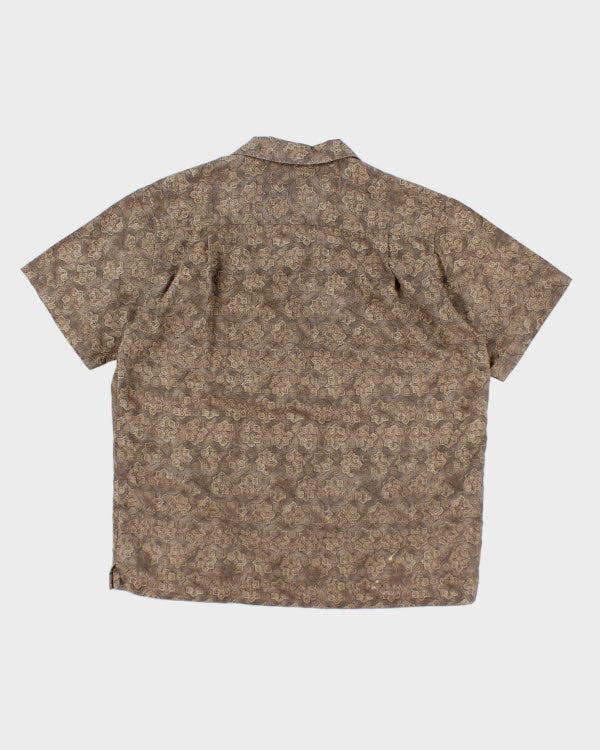 Eddie Bauer Printed Linen Boxy Shirt - M