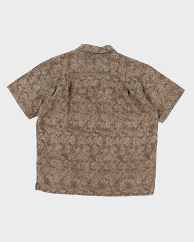 Eddie Bauer Printed Linen Boxy Shirt - M