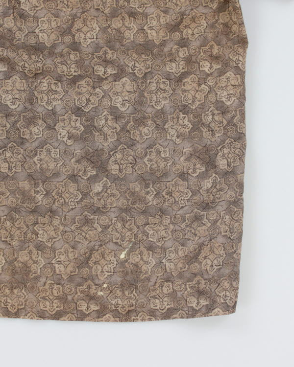 Eddie Bauer Printed Linen Boxy Shirt - M