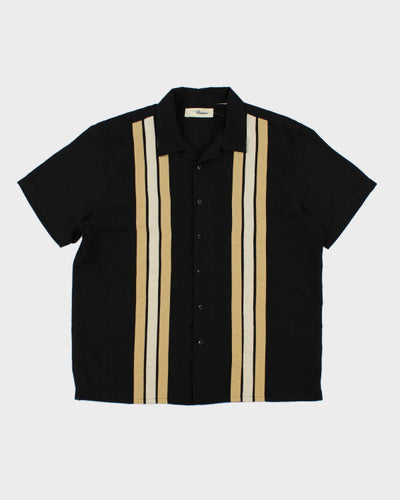 Vintage Penman's Black Cuban Buttoned Shirt - L
