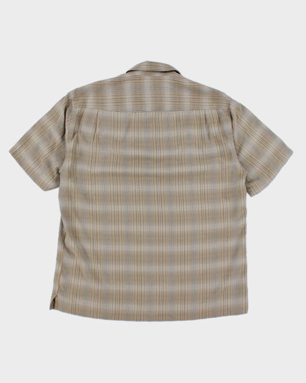 Vintage 90's Striped Short Sleeve Shirt - L