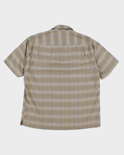 Vintage 90's Striped Short Sleeve Shirt - L