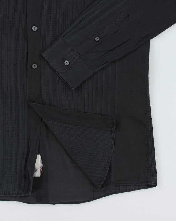 Dolce &amp; Gabbana Black Textured Shirt - M