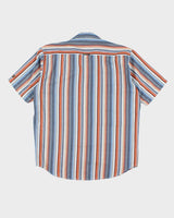 Y2k 00s Point Zero Stripe Shirt - M