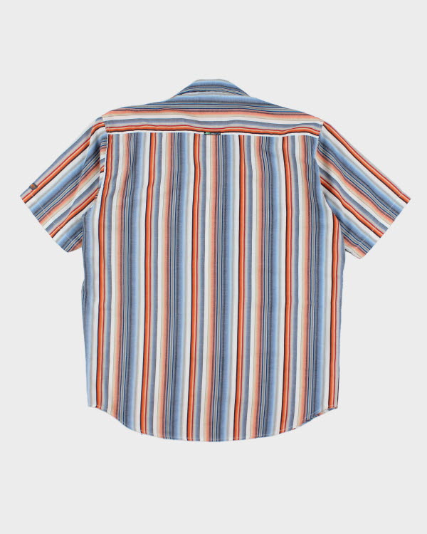 Y2k 00s Point Zero Stripe Shirt - M