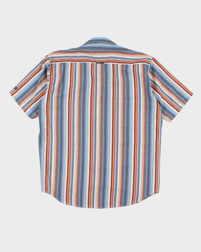 Y2k 00s Point Zero Stripe Shirt - M