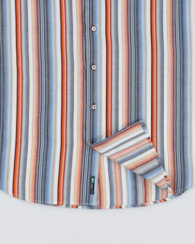 Y2k 00s Point Zero Stripe Shirt - M