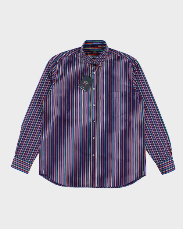 Deadstock Paul &amp; Shark Stripe Shirt - L
